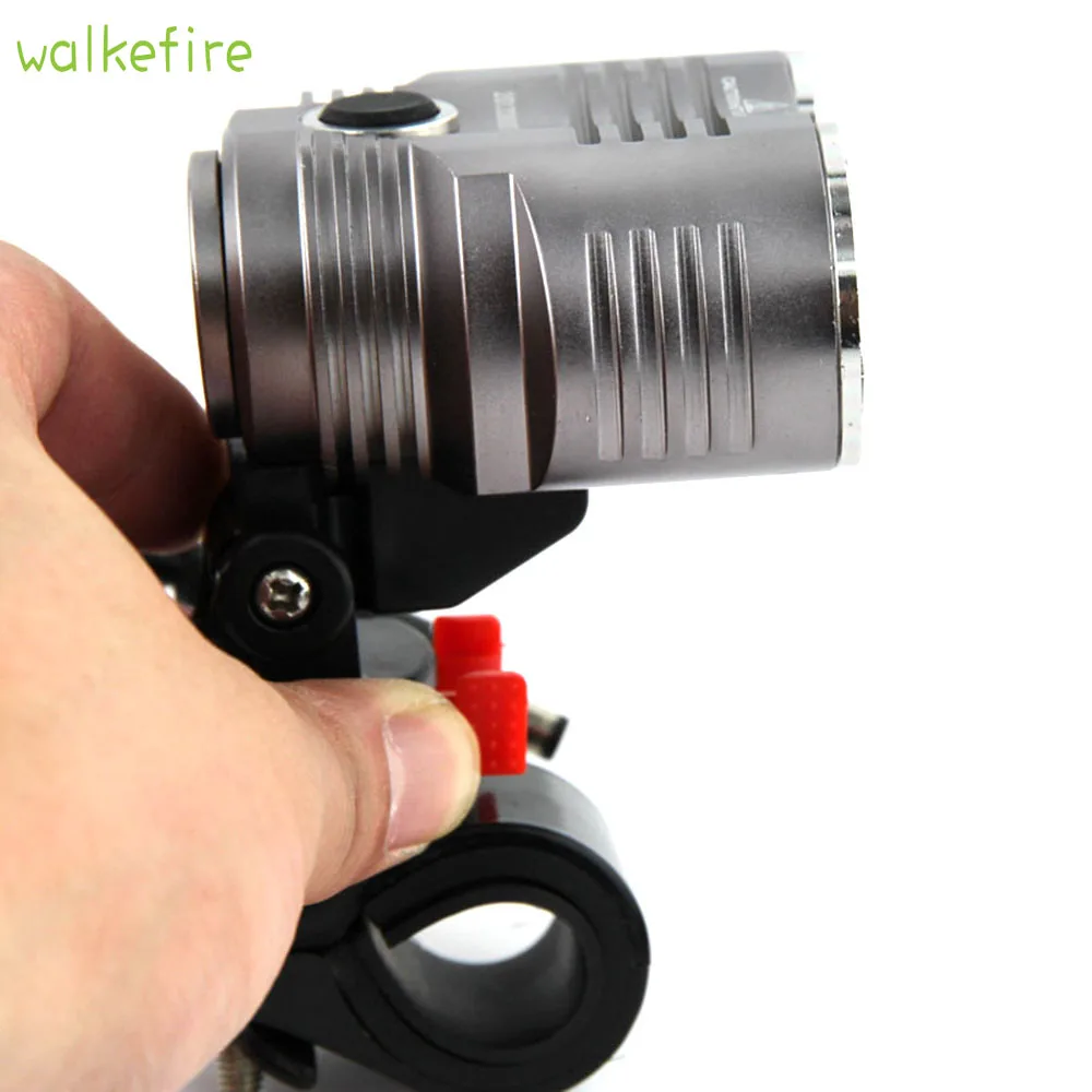 

Walkfire Bike Bicycle Front Light 5000 Lumen Headlight Waterpoof Bike Light Lamp Cycling FlashLight XML T6 LED + 6400mAh Battery