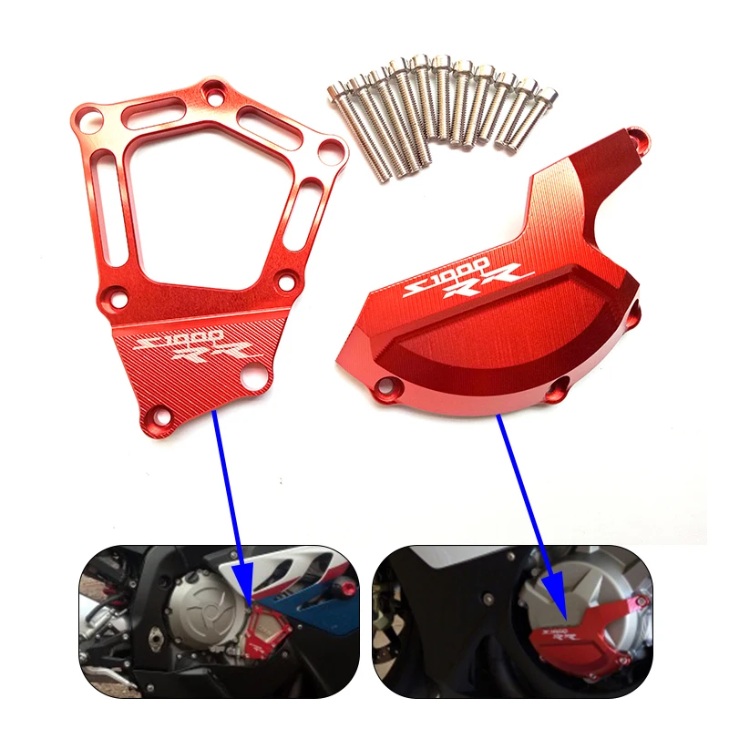 For BMW S1000RR HP4 K42 K46 Motorcycle Engine Saver Stator Protector Case Guard Cover for BMW S 1000 RR HP4 K42 K46 2009-20115 (14)