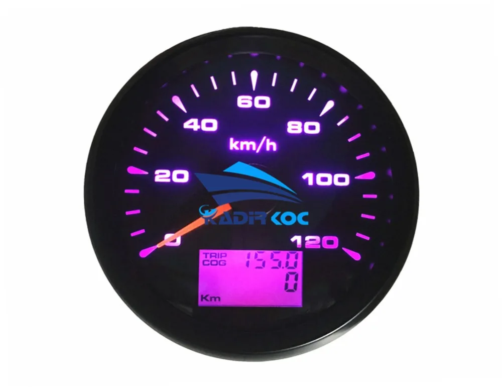 1 шт. 85 мм gps датчики спидометра 0-120 км/ч скорость mileometer одометры поездки COG с 8 видами подсветки для Авто Грузовик Лодка