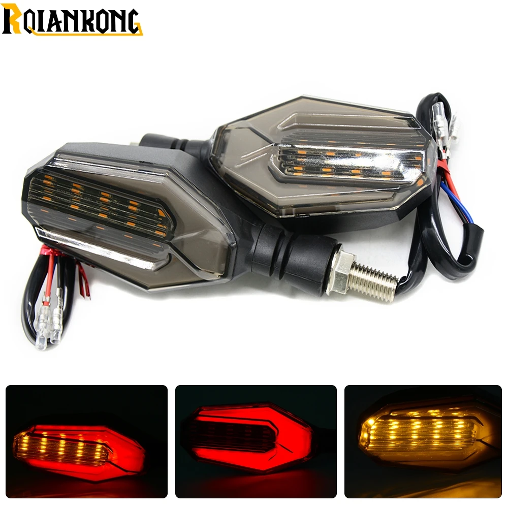 

Motorcycle LED Turn Signal Indicator Blinker Lights Lamp for Honda Yamaha Suzuki Kawasaki Ducati