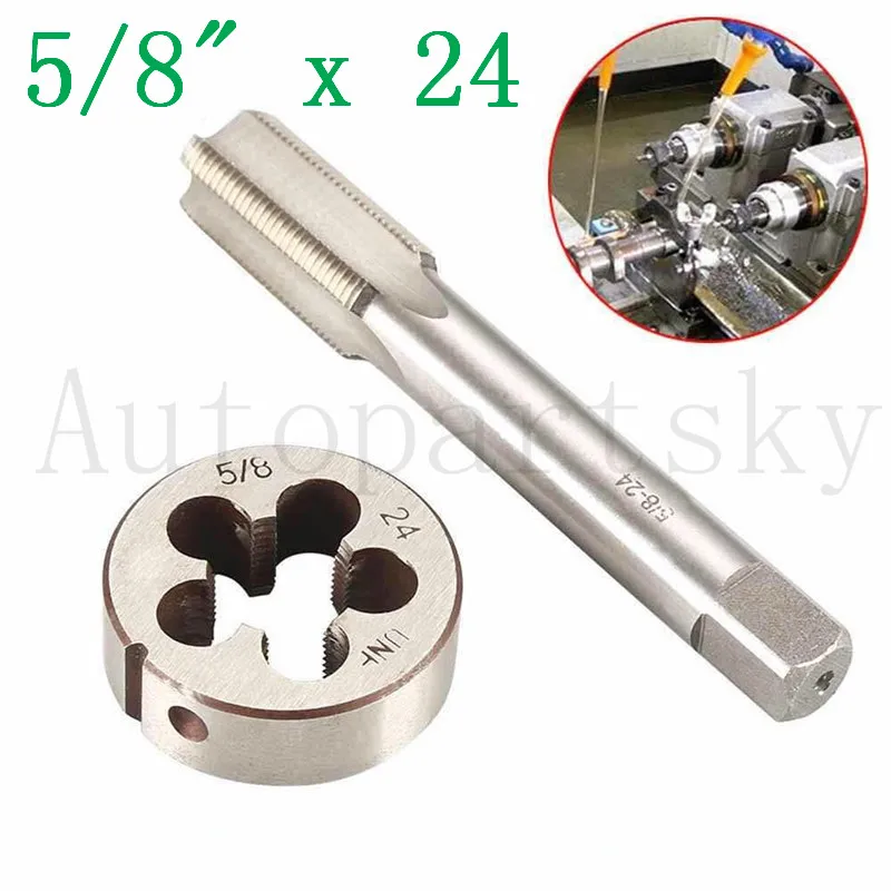 

5/8"-24 Tap and Die Set UNF HSS Threading Gunsmithing 5/8" x 24
