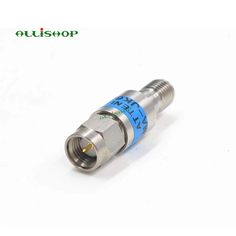 RF SMA аттенюатор, 2 Вт 2 Вт SMA мужчин и женщин DC-6.0GHZ 50ohm нержавеющая сталь радиочастотный коаксиальный мощность редуктор блокатор SMA адаптер