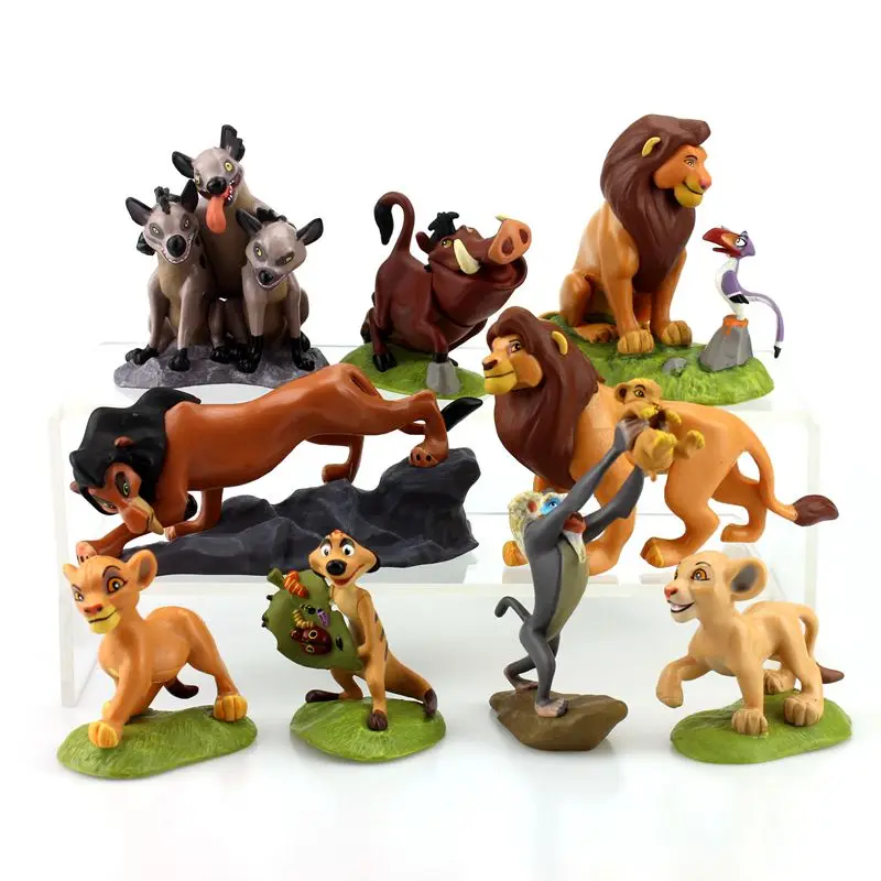Disney игрушки 9 шт./компл. Король Лев Симба Нала Тимон Модель Рисунок Pvc Фигурки Классические игрушки best рождественские подарки для дети