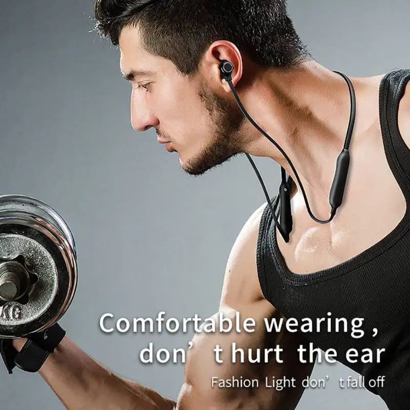 HIFI Sound Bluetooth 4.1 Headset Hanging Neck-mounted Stereo Earpieces For Smartphones S6 Wireless Sports Bluetooth Earphone