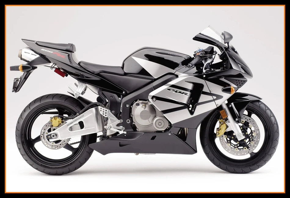 В американском стиле, имеется на ABS Пластик Обтекатели для Honda CBR600 RR F5 Год 03 04 2003 2004 мотоцикл полный комплект обтекателя капоты белого и черного цвета
