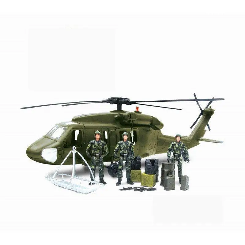 1/18 мировой солдат и вертолет фигурка военная модель игрушки аниме детские игрушки-персонажи для детей