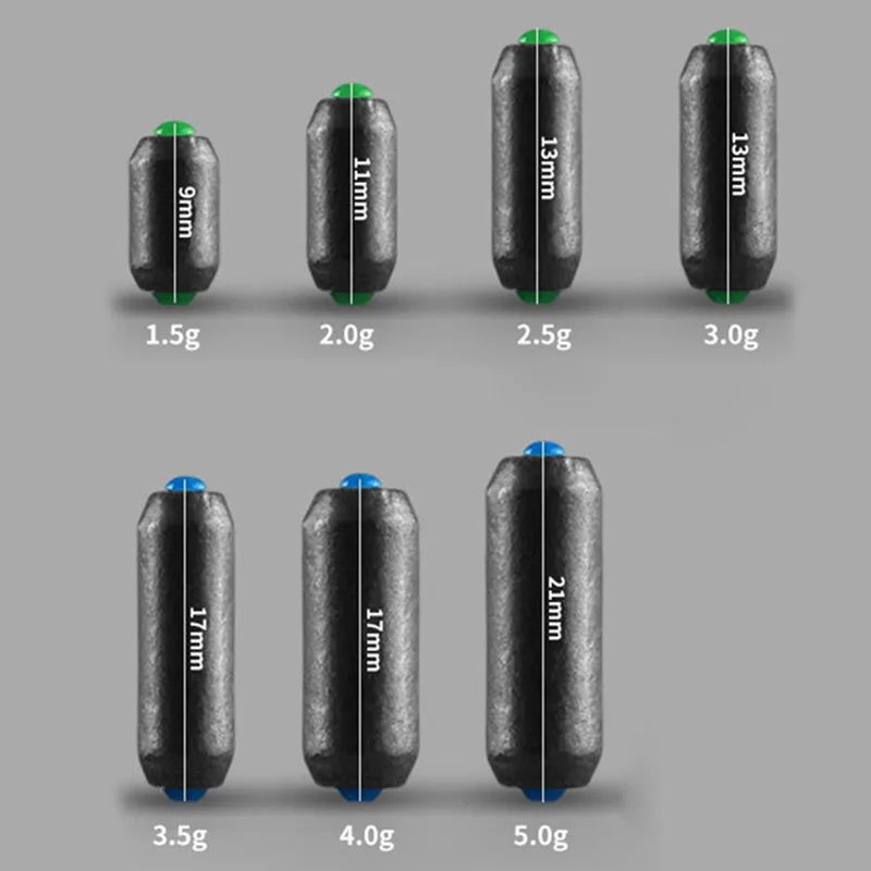 10 قطعة عوامة سنارة صيد ثقالة مجموعة سريعة استبدال 1.5-5g الوزن الغطاسون الصيد اكسسوارات YS-BUY