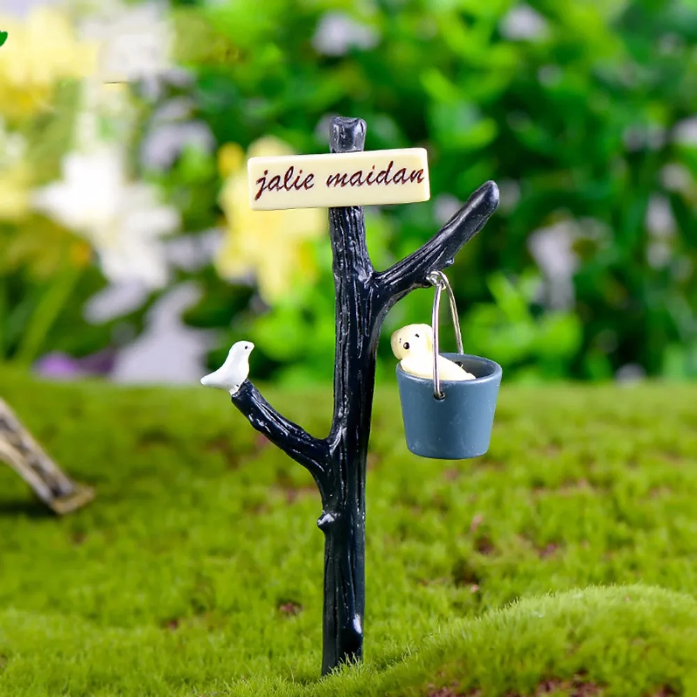 1 قطعة الكلب دلو للماء لافتة طريق تررم التماثيل الجنية حديقة المنمنمات Miniaturas الراتنج الحرفية بونساي ديكور 1 قطعة الكلب دلو للماء لافتة طريق تررم التماثيل الجنية حديقة المنمنمات Miniaturas الراتنج الحرفية بونساي ديكور