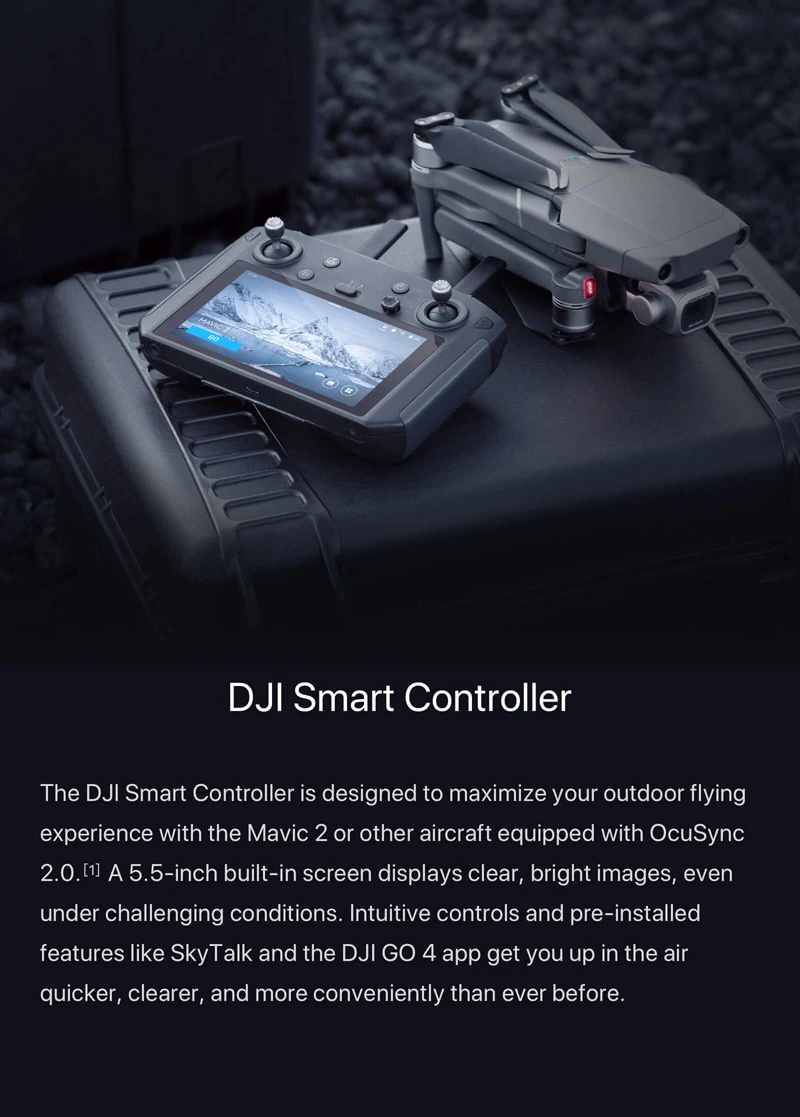 Умный контроллер DJI Mavic 2 для DJI Mavic 2 Pro Mavic 2 Zoom с дисплеем 5,5 дюйма 1080 p, настраиваемая Система Android OcuSync 2,0