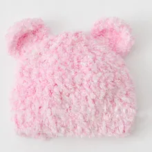 Распродажа новорожденный для фотосессий для девочек шапки Детские Детская меховая шапка