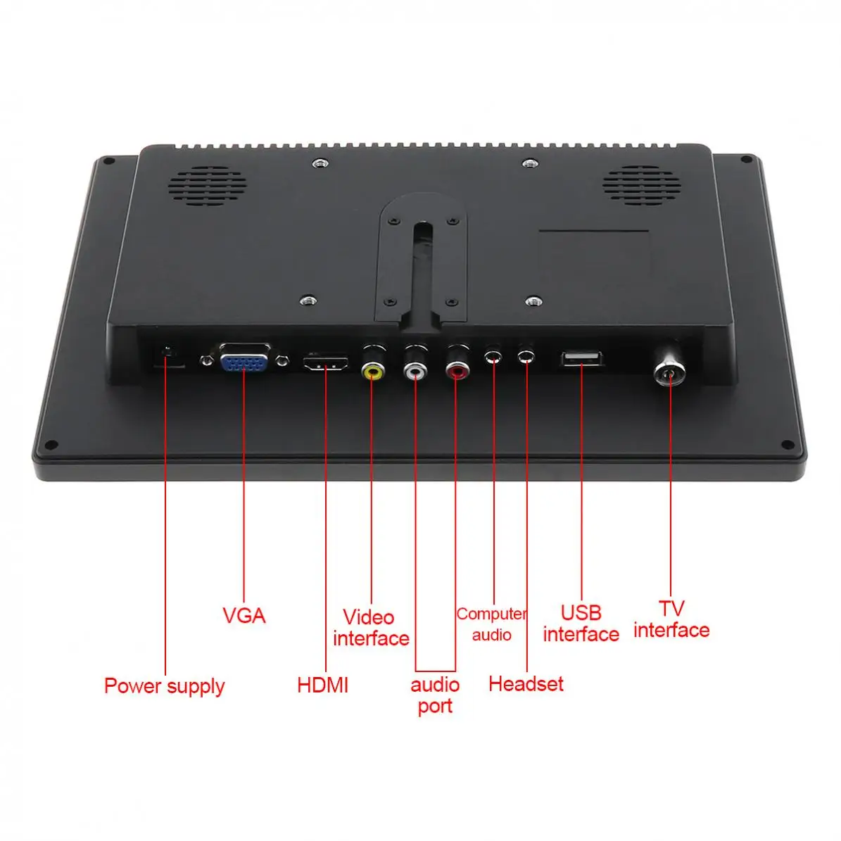 10,1 дюймов многофункциональный HD Автомобильный подголовник монитор TFT lcd HD цифровой экран автомобиля VGA монитор Поддержка HDMI/VGA/AV/USB/tv