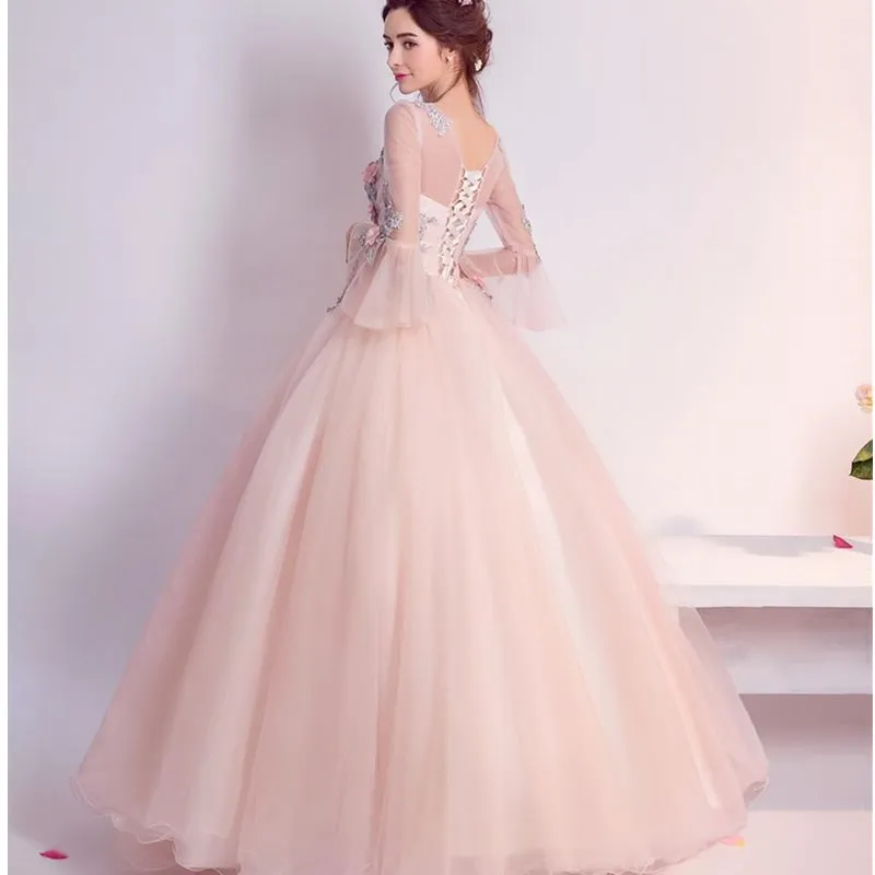 Ruthshen бальное платье платья для Quinceanera с цветочной аппликацией бусины сладкие