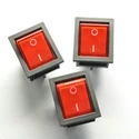 KCD4-201 On-Off 4 pins 6A 250V red