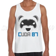 Новое поступление, мужские майки, модные Cuda87 дизайнерские крутые летние майки с принтом хорька, повседневные майки