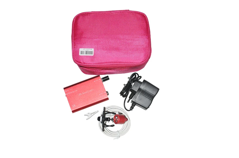 

Portable Red Head Light Lamp for Dental Surgical Medical Binocular Loupe+ Case
