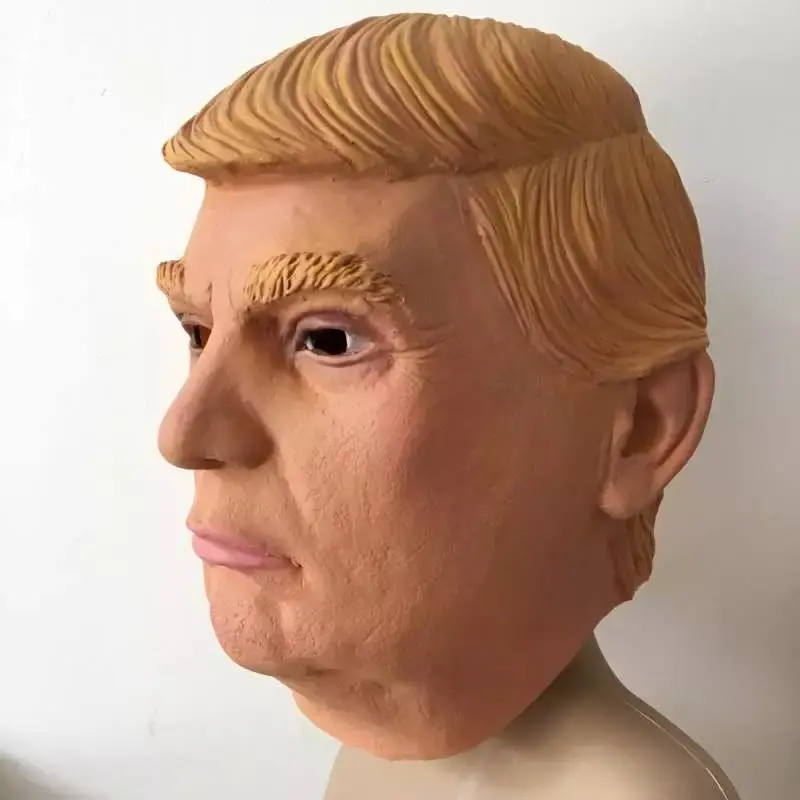 Бесплатная доставка взрослая маска Дональда Трампа латексная Реалистичная США