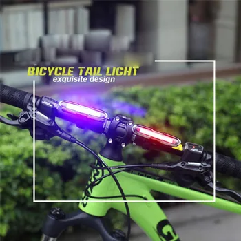 

Dropshipping 5 Modes USB Rechargeable COB LED Bicycle Bike Cycling Front Rear Tail Light Lamp 7.20