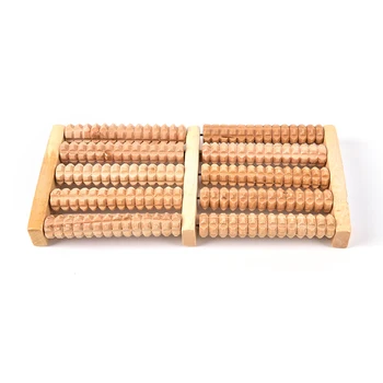 

1PCS Relax Wooden Roller Foot Massager Stress Relief Health Therapy Massage Tools For Foot Care Tool Wholesale