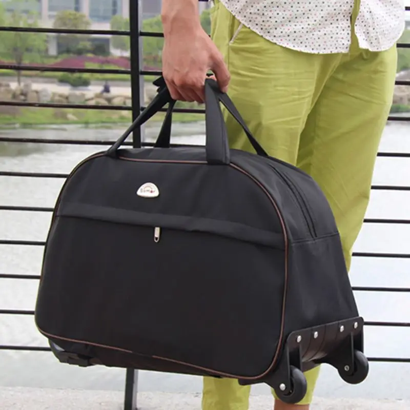 Модная новинка унисекс Водонепроницаемая большая Вместительная дорожная сумка толстый стильный чемодан на колесиках для женщин и мужчин