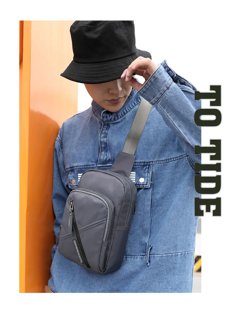 Высококачественная нейлоновая нагрудная сумка, слинг-рюкзак, сумки через плечо для путешествий, Модный повседневный мужской женский одиночный рюкзак