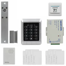 DIYSECUR 125KHz RFID Password Keypad Access Control System Security Kit + Electric Bolt Lock + Door Bell KS157