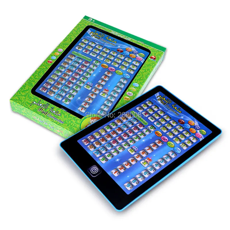 Арабский+ английский язык для изучения математики машина pad игрушка, простой арифметический для ребенка раннего образования сенсорный экран компьютер игрушечный планшет