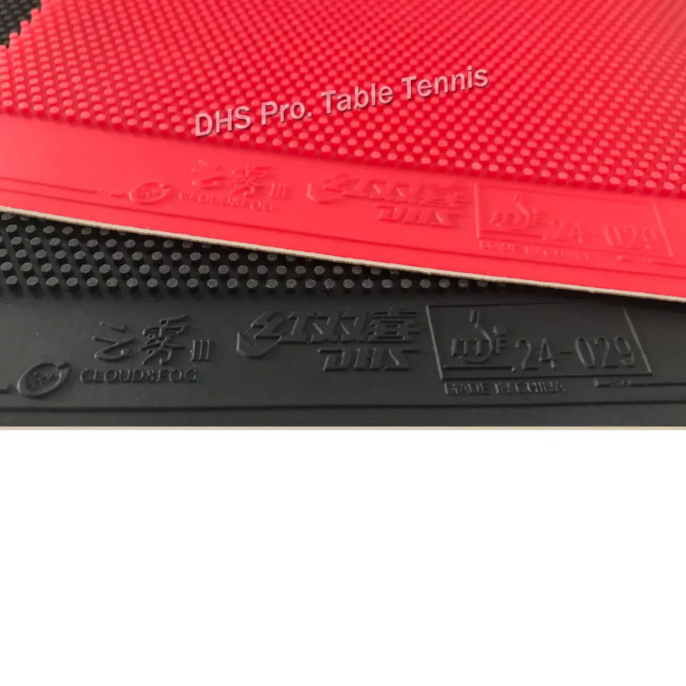 DHS سحابة الضباب و الثالث (سحابة و الضباب-3) طويل النقاط التدريجي تنس طاولة/بينغبونغ المطاط مع الإسفنج