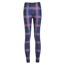 Sexy new arrival 2016 Women Pants Womens Trousers Fashion Tartan Navy Toasties printing Pant Capris Fitness