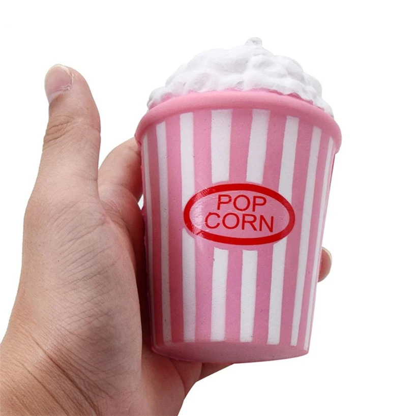 

Squeeze Popcorn Cup Squishy Slow Rising Decompression Easter Phone Strap Toy Kid Toy 2018MAR26