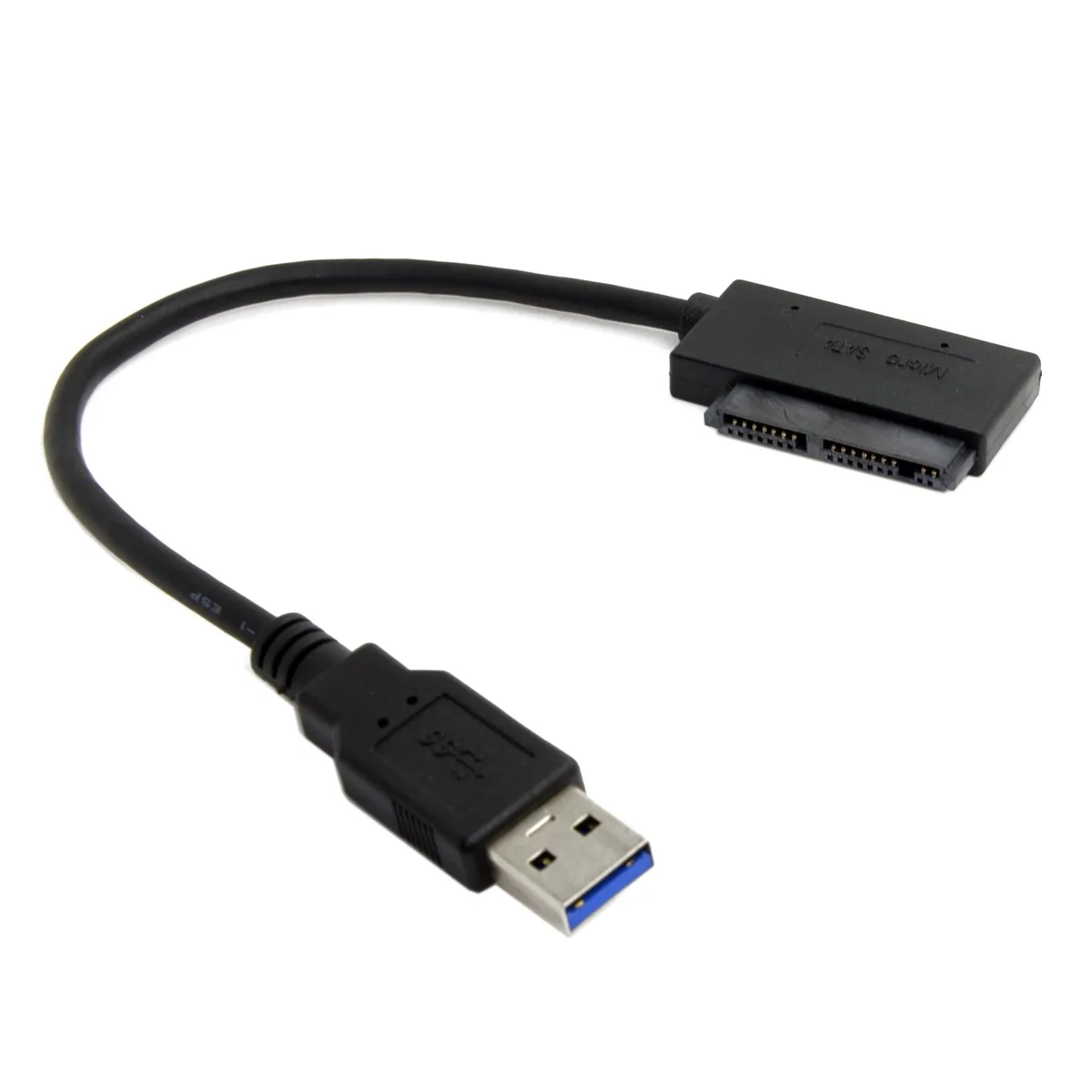 

CY 10cm USB 3.0 to Micro SATA 7+9 16 Pin 1.8" 90 Degree Angled Hard Disk Driver SSD Adapter Cable