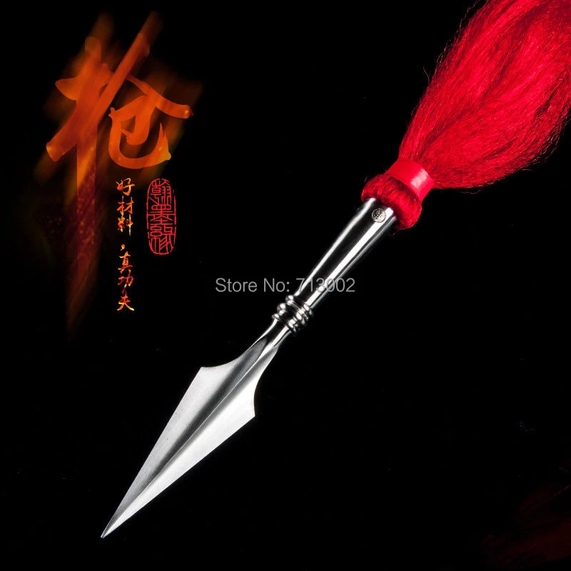練習武術ランスピアヘッドソードチャイニーズカンフーロングスピアヘッドファインスチール Steel Spear Steel Long Swordsteel Sword Aliexpress