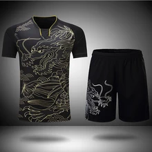 Рубашка для бадминтона+ шорты, костюм для мужчин/женщин, Спортивная футболка для бадминтона, настольного тенниса, верхняя рубашка+ шорты, костюм для бега, Спортивная рубашка