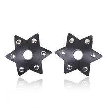 Adesivos de leito oco flirty, capas para mamilos sexy em couro pu, revestimento em formato de hexagonal, tentação de capinha de mamilo
