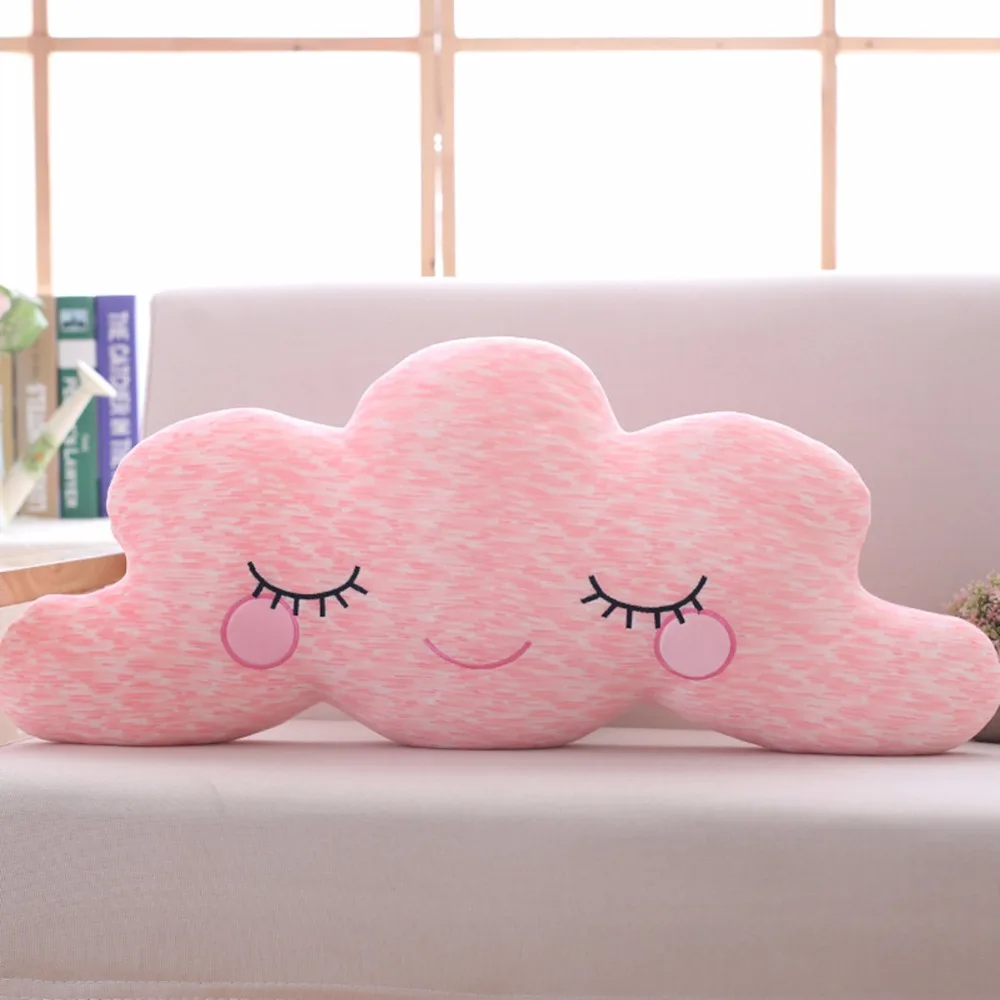 Новинка, 65*35 см, милая Подушка серии Sky, Kawaii Cloud, плюшевые игрушки, мягкая подушка, хороший диван, рождественский подарок, игрушки для детей - Цвет: Розовый