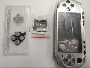 

Silver color High quality Full shell case replacement for PSP2000 PSP 2000 housing case with small parts