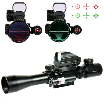 

3-9X40 Hunting Sight Scopes Riflescope Optics Red Dot Laser Sight Combo Illuminated Holographic Airsoft Weapon Sight Chasse Caza