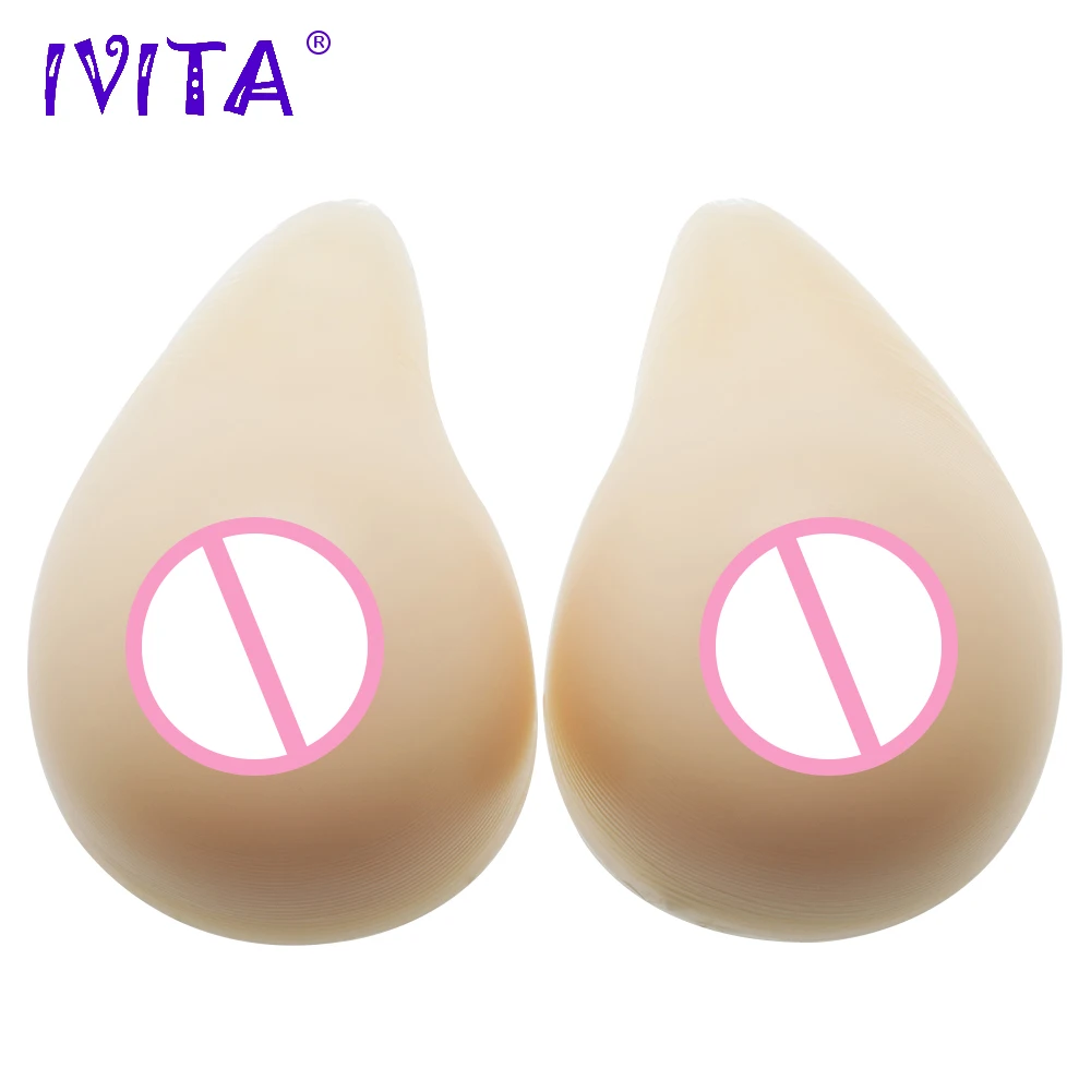 

IVITA 1200g Realistic Silicone Breast Forms Top Quality Soft-Touch Fake Boobs For Crossdresser Shemale Mastectomy Fake Breasts