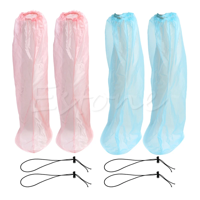 

New 1Pair PVC Waterproof Shoe Covers Reusable Anti-slip Rain Boot Bike Overshoe rain shoes