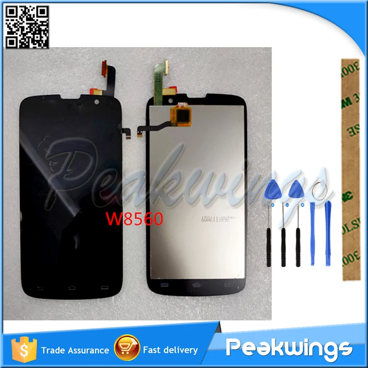 

100% Tested LCD Display For PHILIPS W8560 LCD Display With Touch Screen Digitizer Assembly