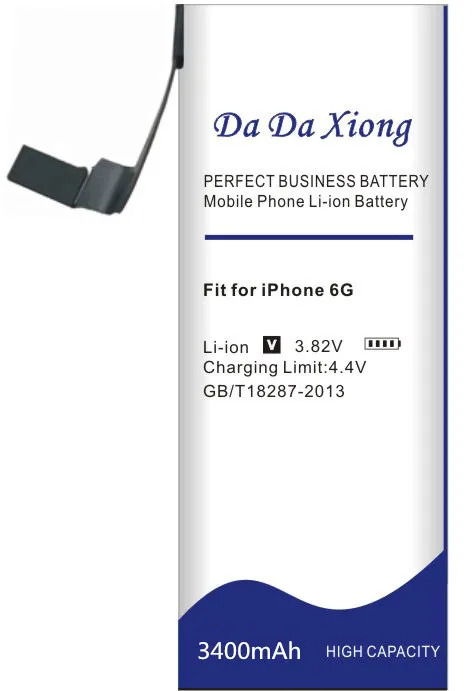 Da Xiong 3400 мАч батарея высокой емкости для Apple iphone 6 для iphone 6G батареи Бесплатные инструменты