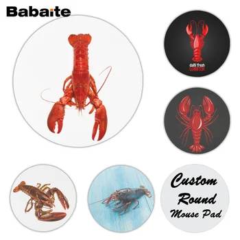 

Babaite New Arrivals Lobster Seafood Comfort Mouse Mat Gaming Mousepad Size for 200x200x2mm and 220x220x2mm Round Mousepad
