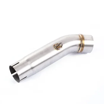 

Free Shipping Motorcycle Exhaust middle pipe Round Muffler for HONDA CB400 Slip-On