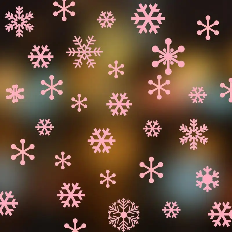 CH-48 100% Brand New Fashion Frozen Snow Flakes For Xmas and Happy New Year DIY Home Decor Vinyl Art Wall Stickers