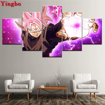 

Full Square/Round 5D DIY Diamond Painting Dragon Ball Z Japan Anime diamond Embroidery diamond Mosaic Decoration 5 pcs