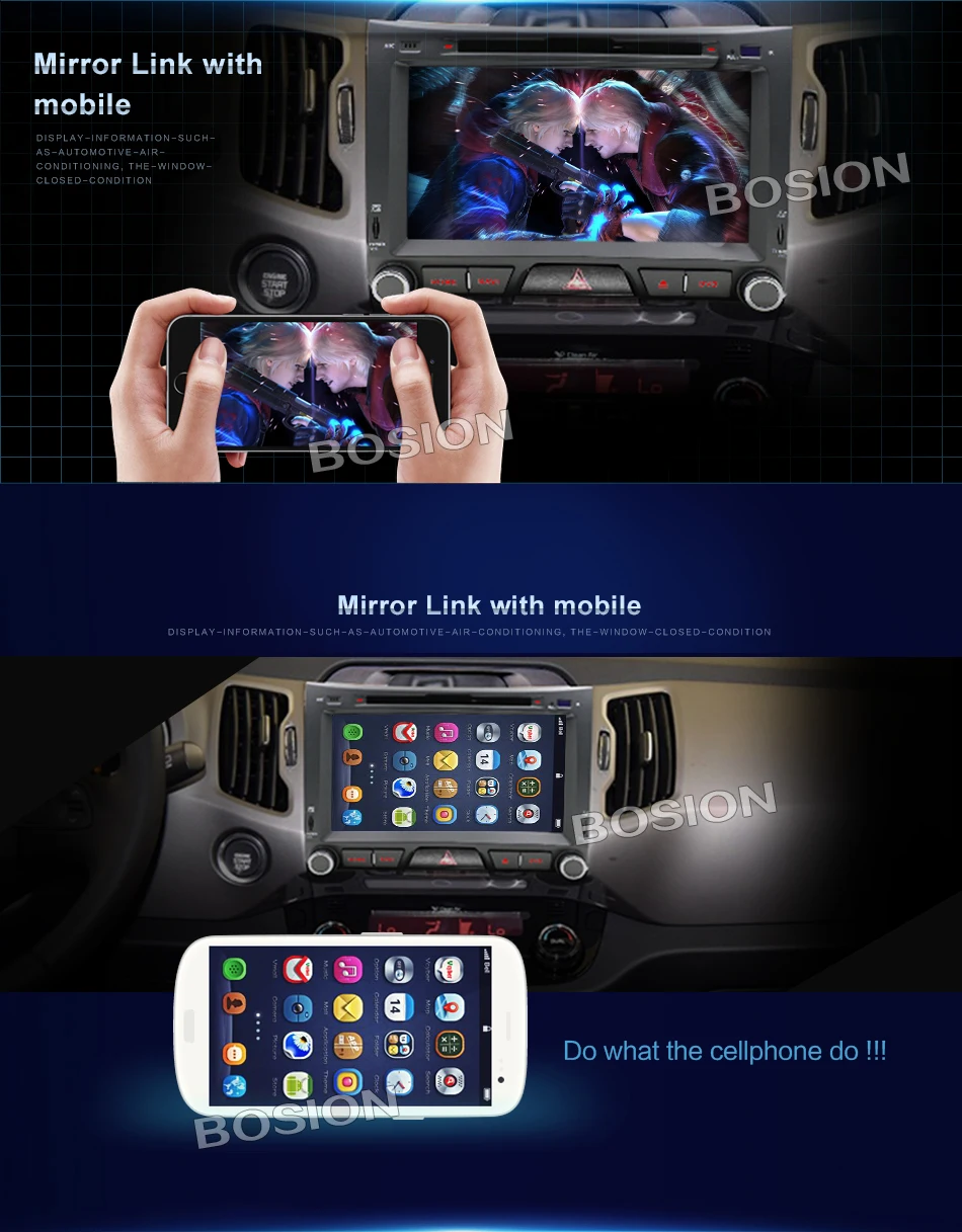 Top 2 din car radio gps android 7.1 car dvd for kia sportage R 2014 2011 2013 2015 car multimedia player with wifi bluetooth 12