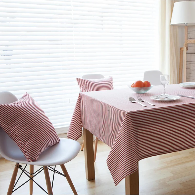 

Simanfei Plaid Decorative Linen Tablecloth Waterproof Oilproof Thick Rectangular Wedding Dining Table Cover Tea Table Cloth
