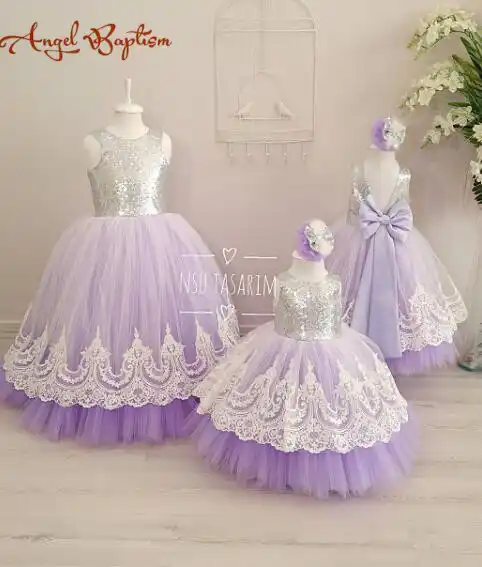 lilac childrens dresses