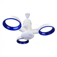 KINLAMS Modern High-end Creative No Fan Blades Fan Lights Remote Control With 12W LED Ceiling Lights For Dining room Living room