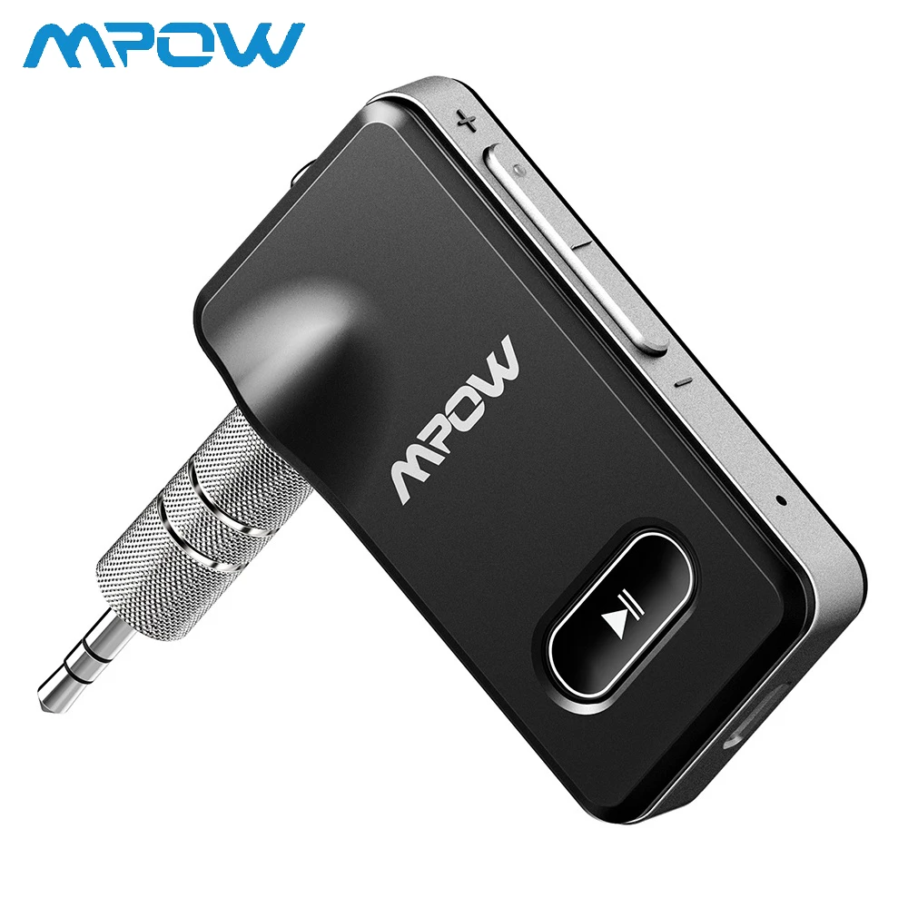 

Mpow Bluetooth Aux Adapter 3.5mm BH129 Updated Quick Charge Receiver Audio Stereo Music Receiver Bluetooth Audio Adapter For Car