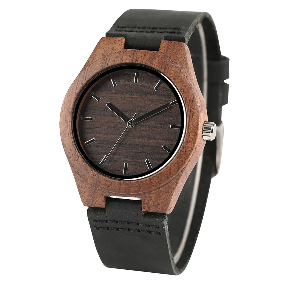 simple design style nature wood creative watches1